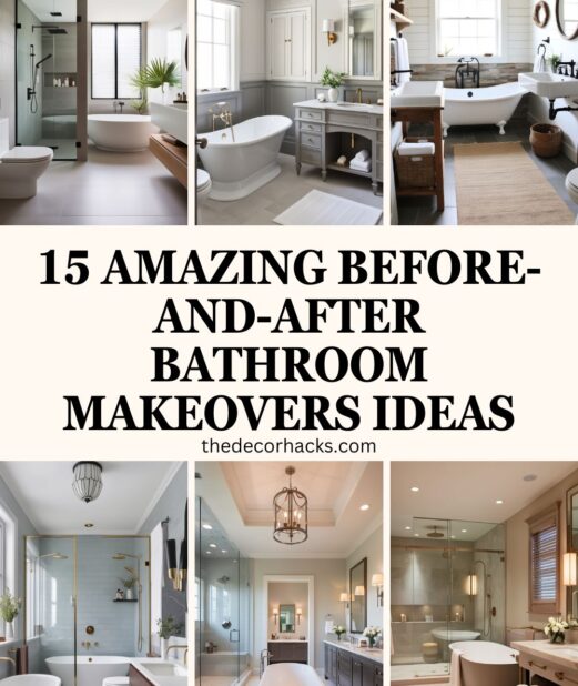 15 Amazing Before-And-After Bathroom Makeovers Ideas
