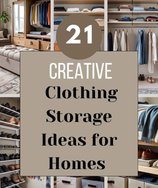 21 Creative Clothing Storage Ideas for Homes Without a Closet