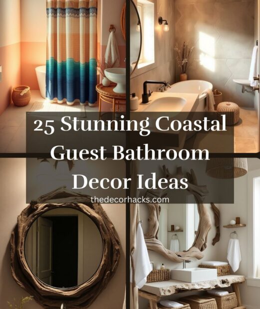 25 Stunning Coastal Guest Bathroom Decor Ideas