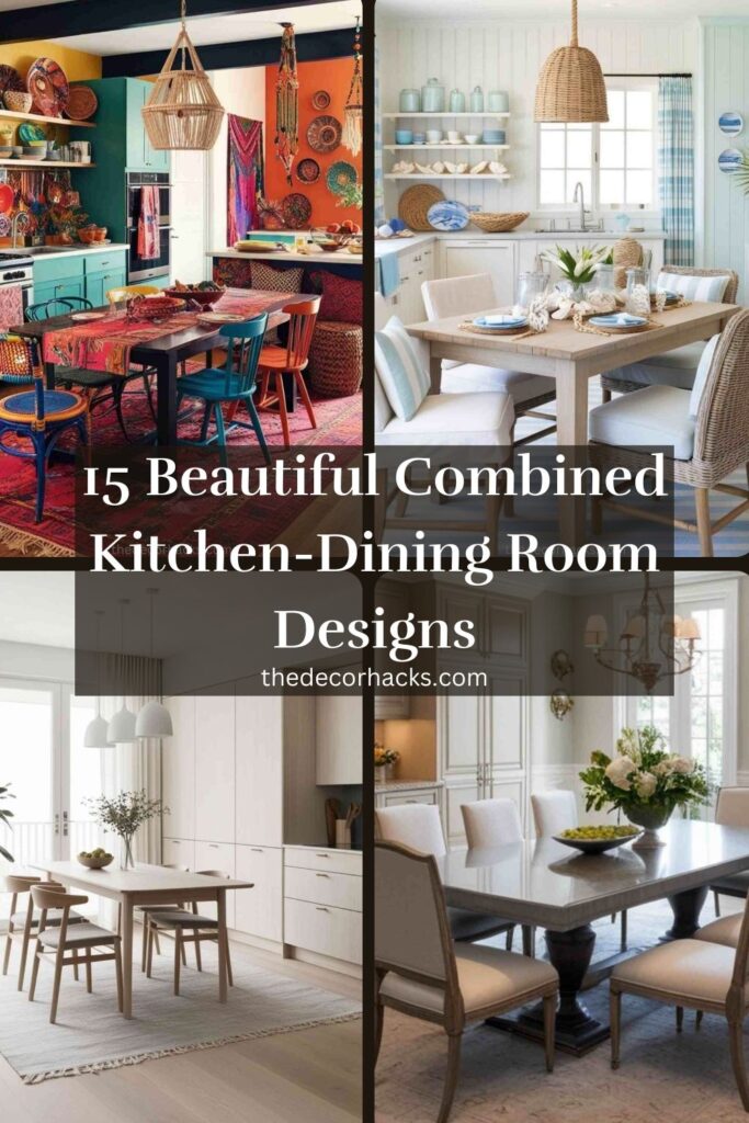 Combined Kitchen-Dining Room Designs