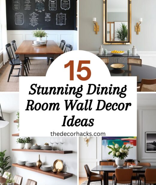 15 Stunning Dining Room Wall Decor Ideas