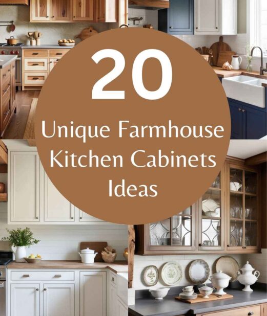 20 Unique Farmhouse Kitchen Cabinets Ideas
