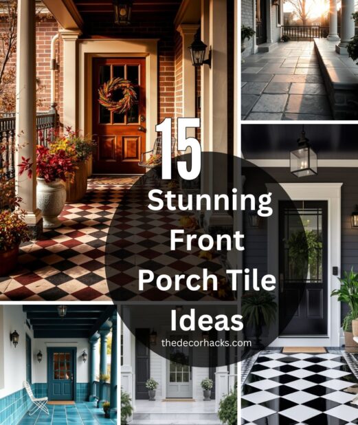 15 Stunning Front Porch Tile Ideas