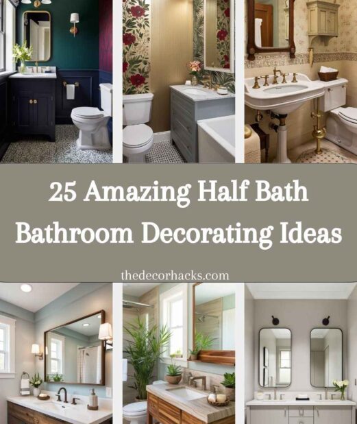25 Amazing Half Bath Bathroom Decorating Ideas