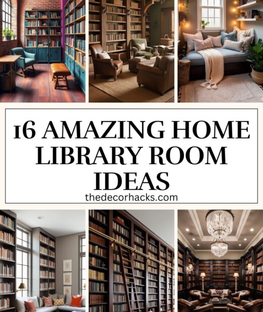 16 Amazing Home Library Room Ideas