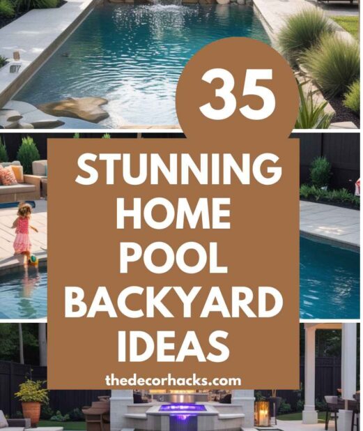 35 Stunning Home Pool Backyard Ideas