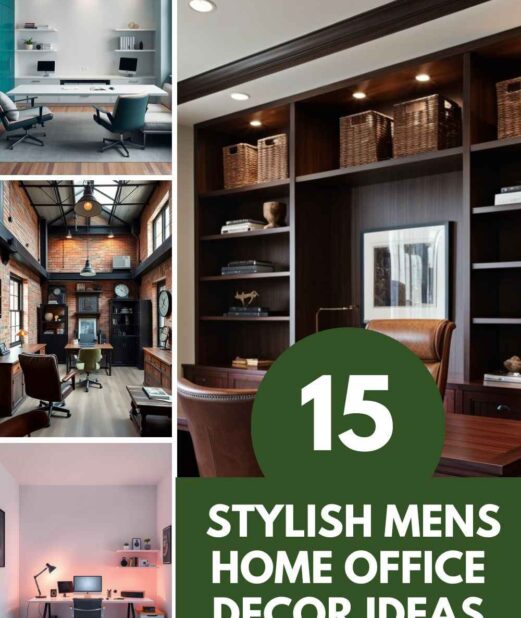 15 Stylish Mens Home Office Decor Ideas