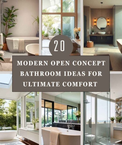 20 Modern Open Concept Bathroom Ideas for Ultimate Comfort
