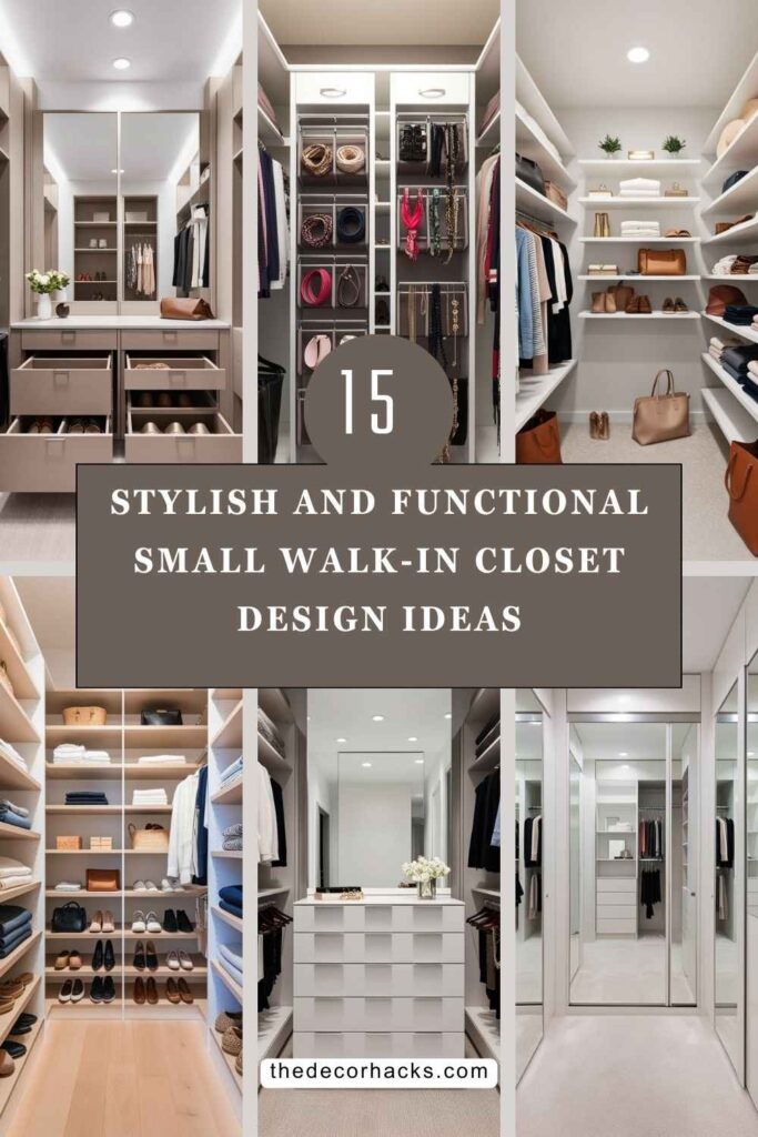 Small Walk-In Closet Design Ideas