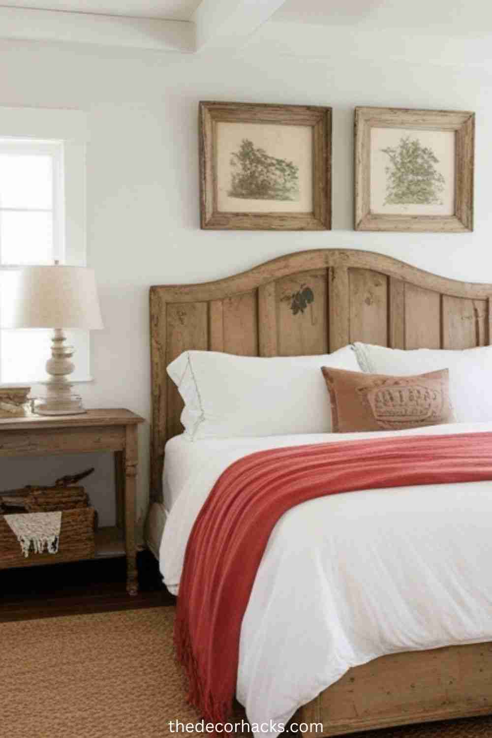 Farmhouse Bedroom Decor Ideas Vintage Accents and Repurposed Decor