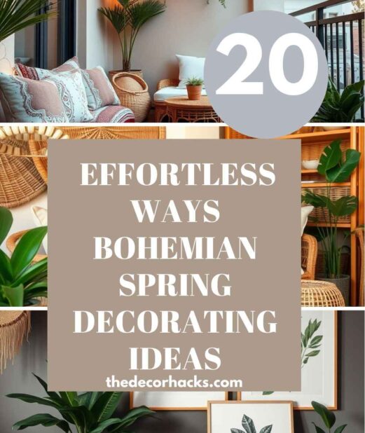 20 Effortless Ways Bohemian Spring Decorating Ideas