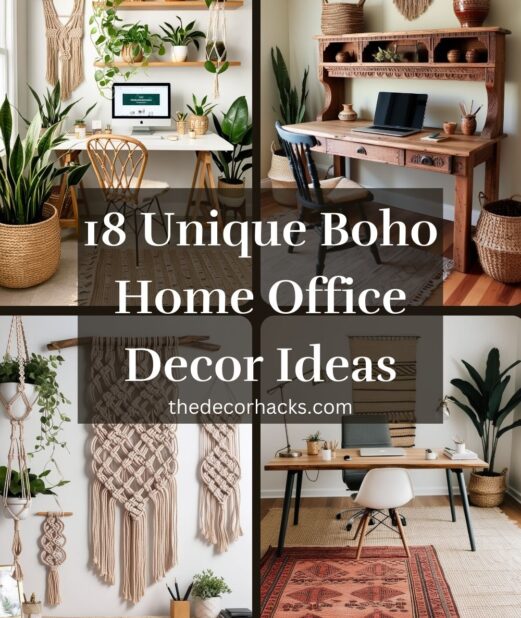 18 Unique Boho Home Office Decor Ideas