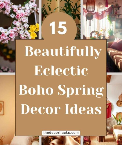 15 Beautifully Eclectic Boho Spring Decor Ideas