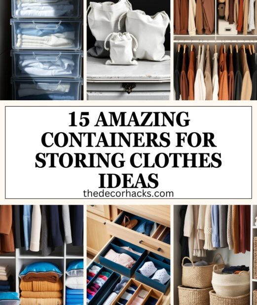 15 Amazing Containers for Storing Clothes Ideas