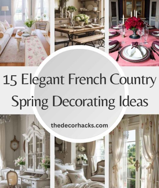 15 Elegant French Country Spring Decorating Ideas
