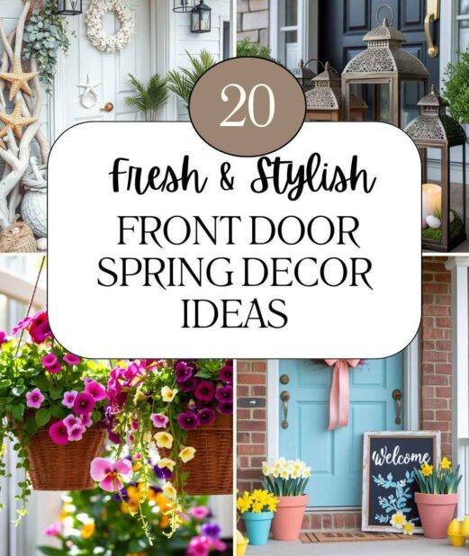 20 Fresh & Stylish Front Door Spring Decor Ideas