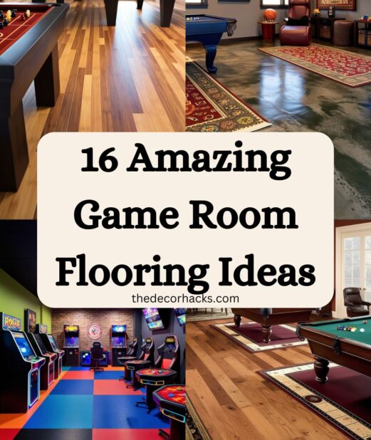 16 Amazing Game Room Flooring Ideas