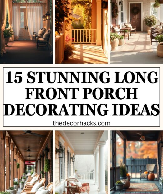 15 Stunning Long Front Porch Decorating Ideas