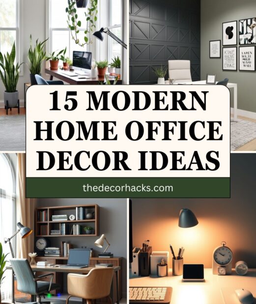 15 Modern Home Office Decor Ideas