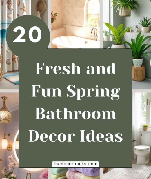 20 Fresh and Fun Spring Bathroom Decor Ideas