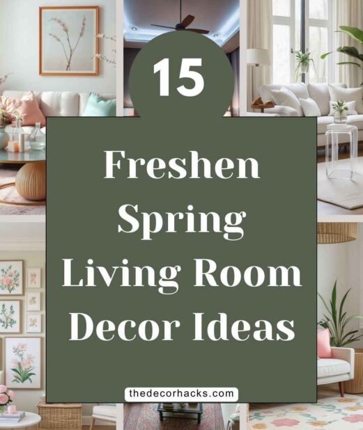 15 Freshen Spring Living Room Decor Ideas