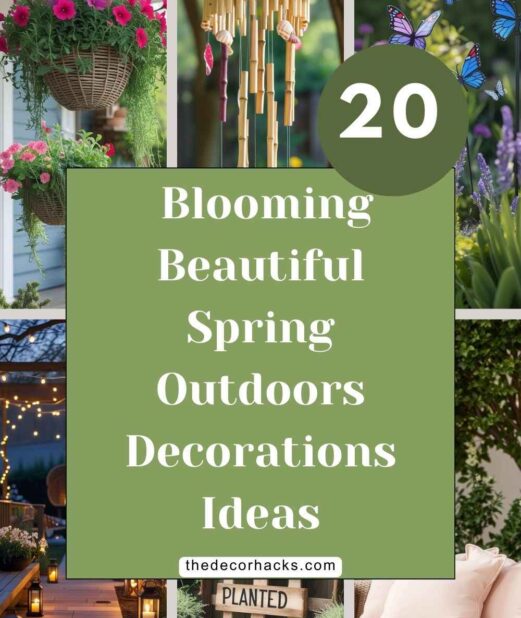 20 Blooming Beautiful Spring Outdoors Decorations Ideas