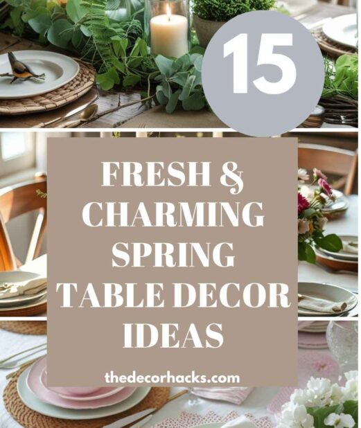 15 Fresh & Charming Spring Table Decor Ideas