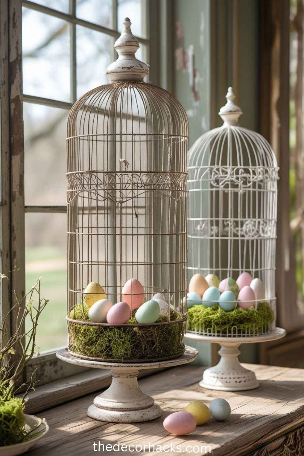 Vintage Birdcages as Decorative Accents