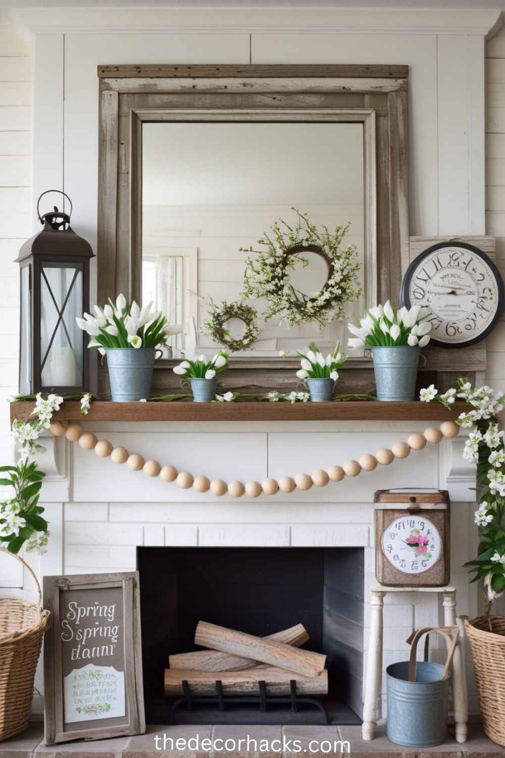 Vintage & Farmhouse-Inspired Spring Decor
