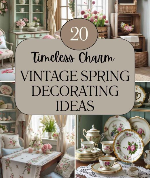 20 Timeless Charm Vintage Spring Decorating Ideas