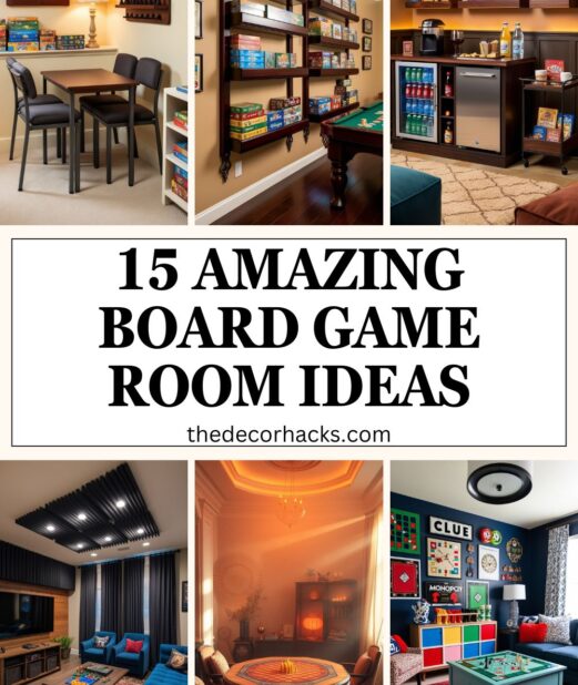 15 Amazing Board Game Room Ideas