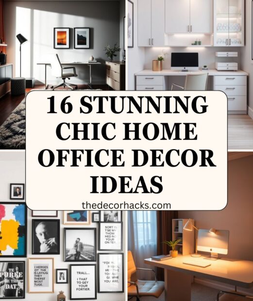16 Stunning Chic Home Office Decor​ Ideas