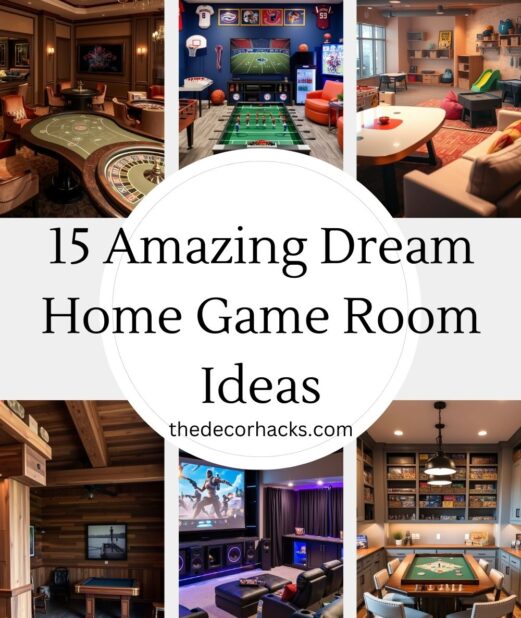 15 Amazing Dream Home Game Room Ideas
