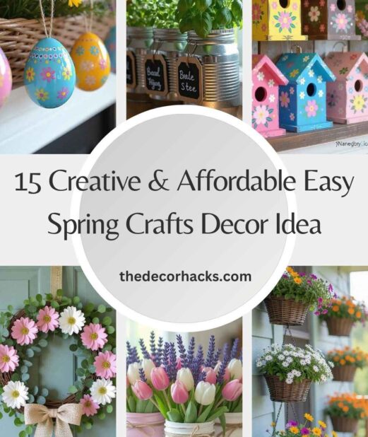 15 Creative & Affordable Easy Spring Crafts Decor Ideas