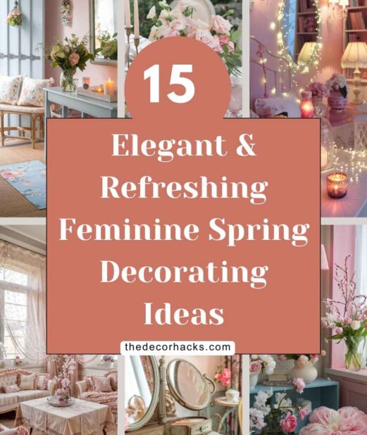 15 Elegant & Refreshing Feminine Spring Decorating Ideas
