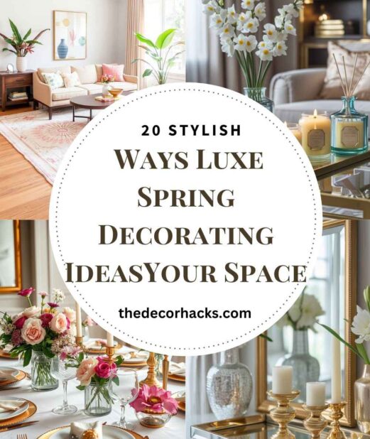20 Stylish Ways Luxe Spring Decorating Ideas
