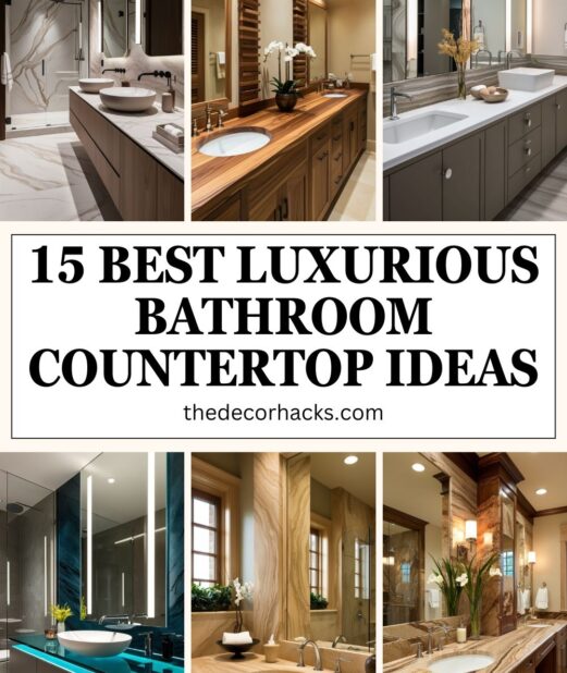 15 Best Luxurious Bathroom Countertop Ideas