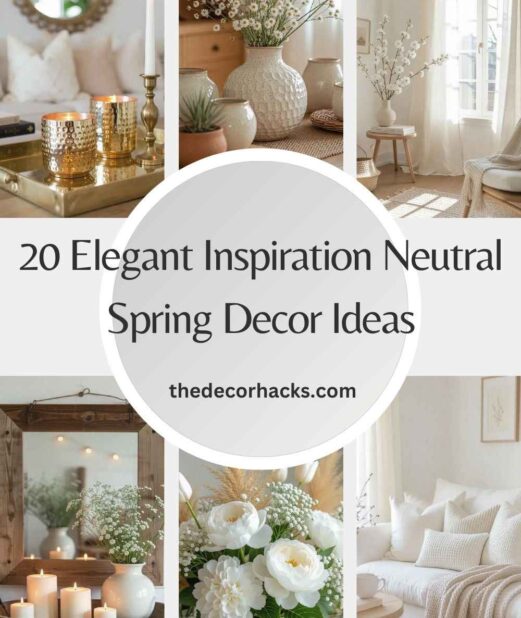 20 Elegant Inspiration Neutral Spring Decor Ideas