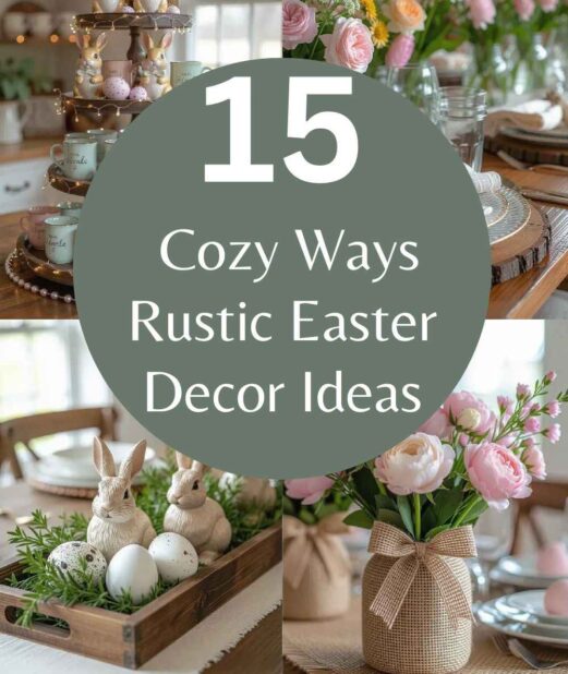 15 Cozy Ways Rustic Easter Decor Ideas