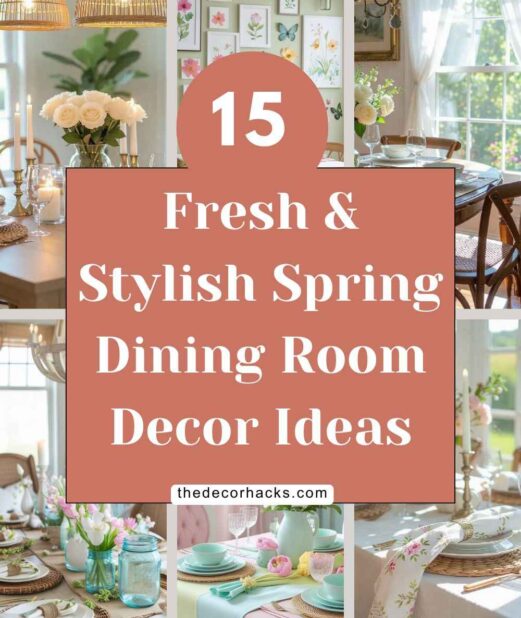 15 Fresh & Stylish Spring Dining Room Decor Ideas