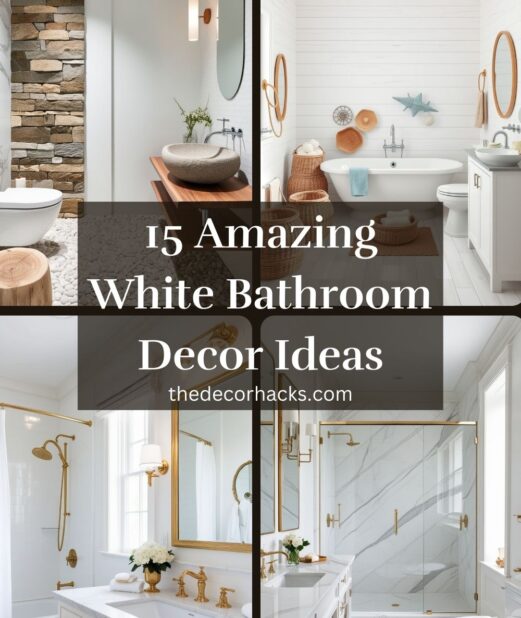 15 Amazing White Bathroom Decor Ideas​