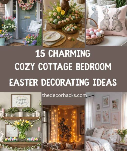 Charming Cozy Cottage Bedroom Easter Decorating Ideas