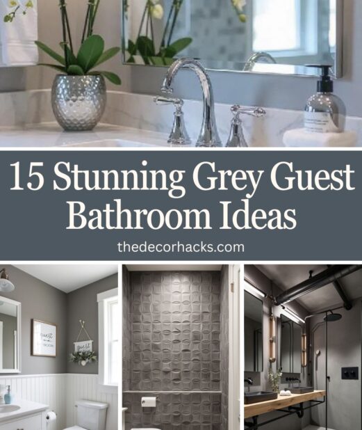 Stunning Grey Guest Bathroom Ideas