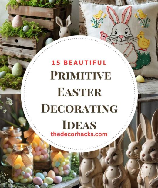 Beautiful Primitive Easter Decorating Ideas