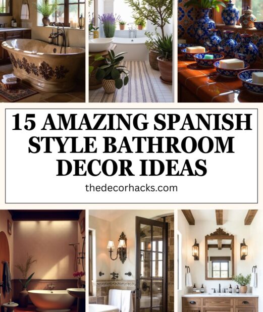 Amazing Spanish Style Bathroom Decor Ideas