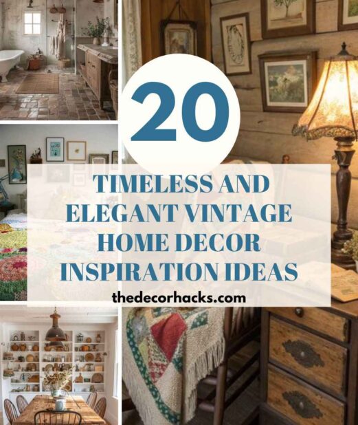 Timeless and Elegant Vintage Home Decor Inspiration Ideas