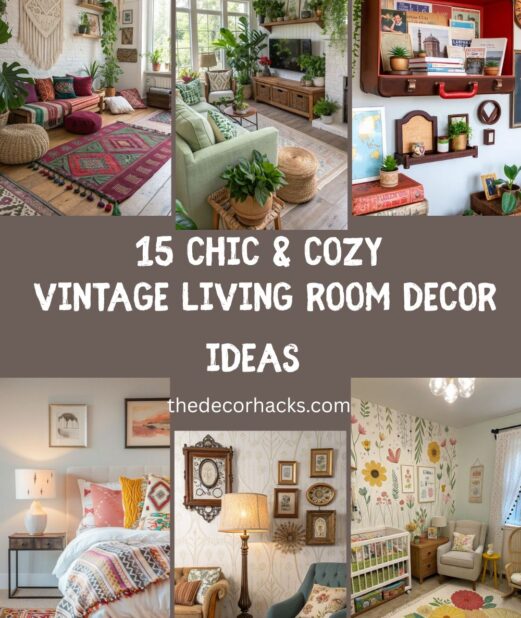 Chic & Cozy Vintage Living Room Decor Ideas