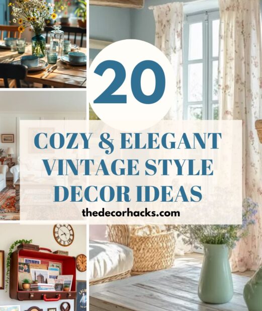 Cozy & Elegant Vintage Style Decor Ideas