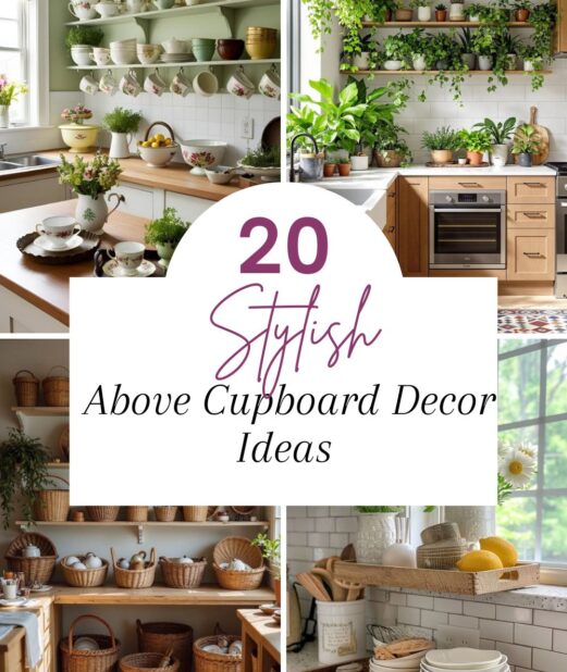 Stylish Above Cupboard Decor Ideas