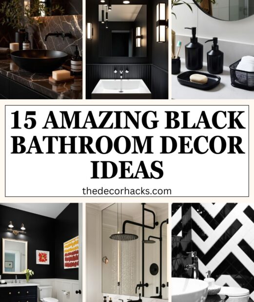 Amazing Black Bathroom Decor​ Ideas